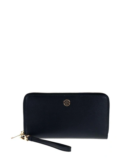 Tory Burch Parker Zip Continental Wallet In Tory Navy