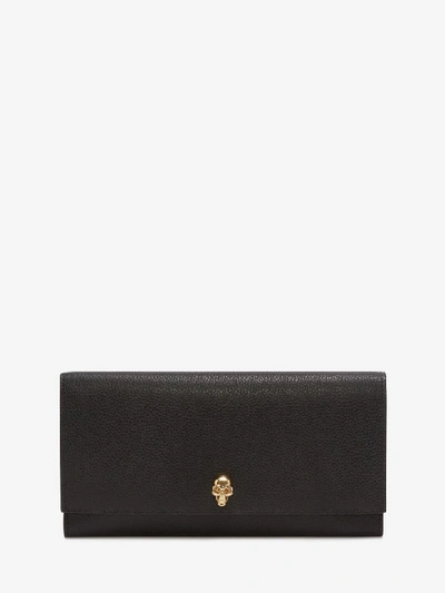 Alexander Mcqueen Travel Wallet Organizer In Black