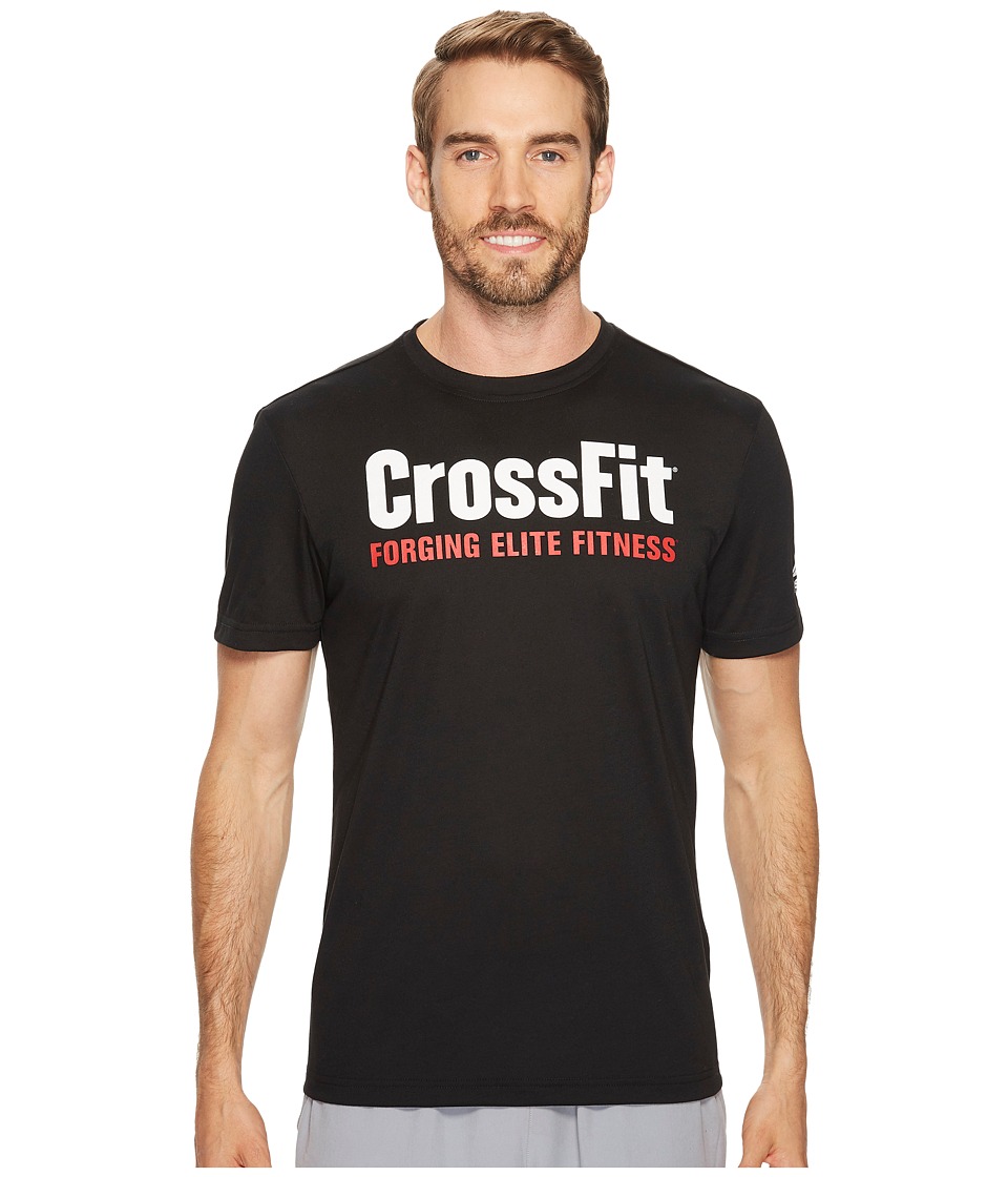 Reebok - Crossfit(r) Forging Elite Fitness Tee (black) Men's T Shirt |  ModeSens