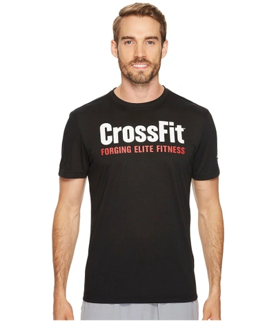 Reebok - Crossfit(r) Forging Elite Fitness Tee (black) Men's T Shirt |  ModeSens