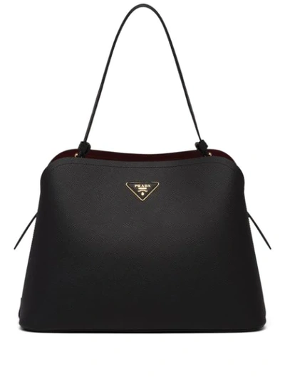 Prada Matinee Handbag In Black