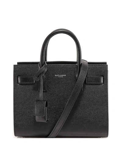 Saint Laurent Nano Sac De Jour Black Leather Handbag