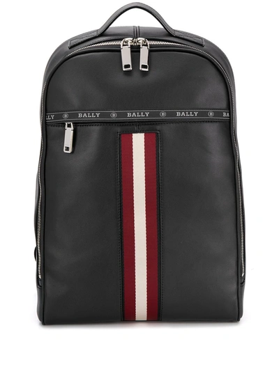 Bally Men's Hassel Leather Trainspotting Backpack In Black