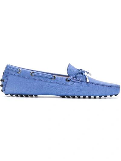 Tod's Gommino Driving Shoes In Leather In Light Blue