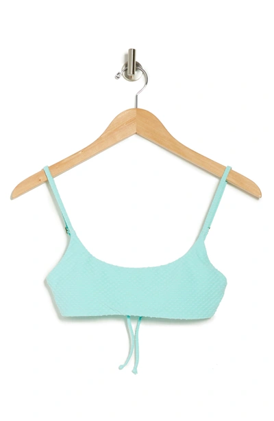 O'neill Juniors' Surfside Saltwater Solids Bikini Top Women's Swimsuit In Sea Glass