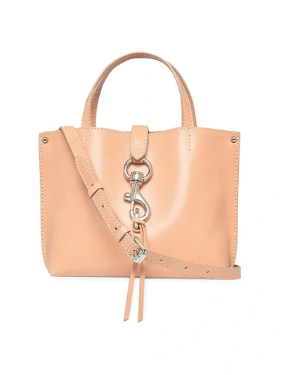 Rebecca Minkoff Mini Megan Leather Tote Crossbody Bag In Vachetta