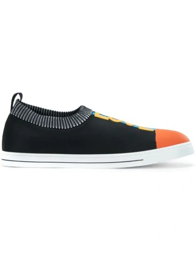 Fendi Love  Slip-on Sneakers - Black