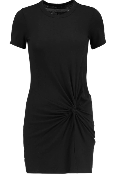 Enza Costa Knotted Cotton-jersey Mini Dress