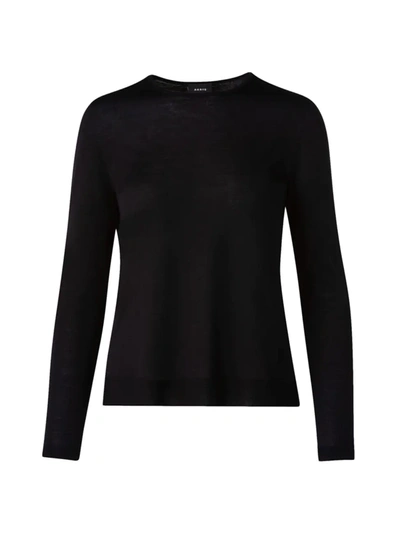 Akris Seamless Cashmere-silk Sweater In Black