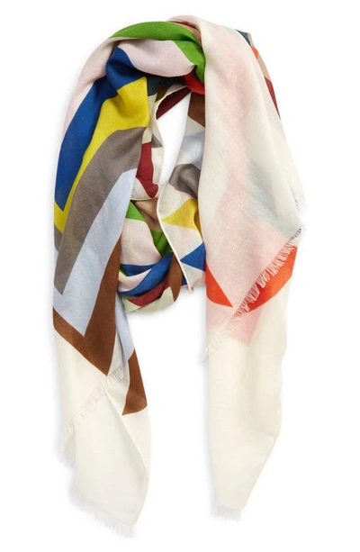 Akris Kinderstern-printed Cashmere-silk Scarf In Multicolor