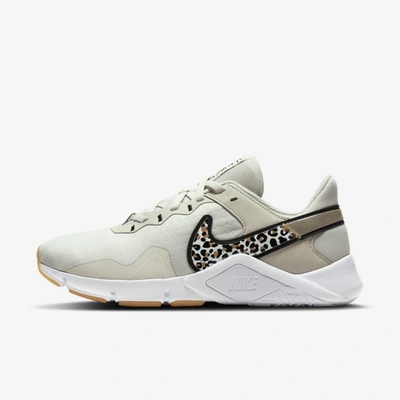 Nike Women's Legend Essential 2 Premium Training Sneakers From Finish Line In Light Bone, Black