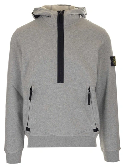 Stone Island Men's Grey Cotton Sweatshirt