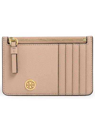 Tory Burch Women's Grey Leather Card Holder