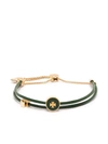 Tory Burch Green Kira Leather Slider Bracelet