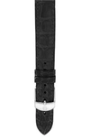 Michele 16mm Alligator Watch Strap In Black