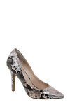 Charles By Charles David Maxx Pointed Toe Pump In Light Pink Faux Leather