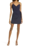 French Connection Whisper Bow Envelope Sleeveless Dress In Duchess Blue
