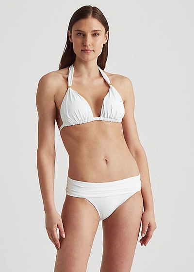 Lauren Ralph Lauren Hipster Bikini Bottom In White