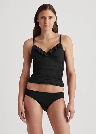 Lauren Ralph Lauren Solid Hipster Bikini Bottom In Black