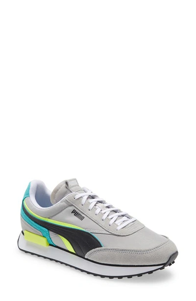 Puma Future Rider Double Sneaker In Double Stripe Grey Modesens