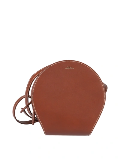 A.p.c. Sac Myla Small Crossbody Bag In Brown In Red | ModeSens