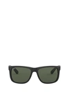 Ray Ban Ray-ban Justin 54mm Rectangular Sunglasses In Black