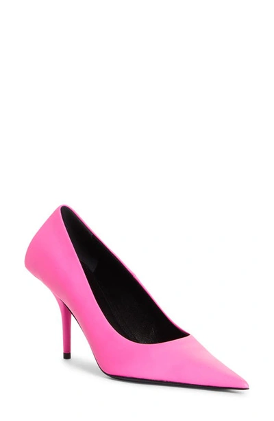 Balenciaga Square Knife Pointed Toe Pump In Pink