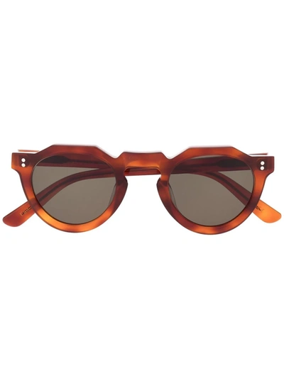 Lesca Pica Round-frame Sunglasses In Multi