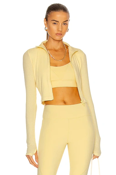 Alala Rise Zip Up - Buttercup - Size M In Yellow