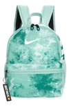 Nike Brasilia Jdi Kids' Tie-dye Backpack In Light Dew,light Dew,white