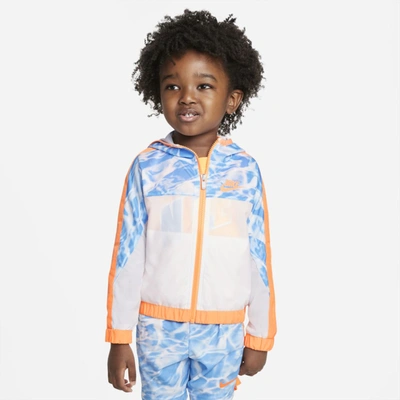 Nike Babies' Toddler Woven Full-zip Jacket In White