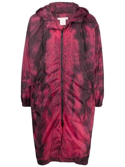 Acne Studios Oreti Tie-dyed Nylon Hooded Jacket In Pink