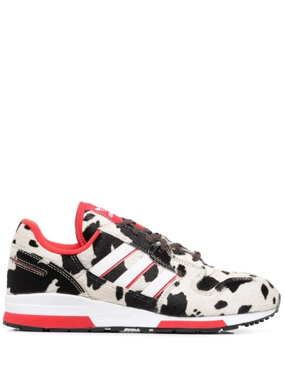 Adidas Originals Zx 420 Animal-print Low-top Trainers In Multi