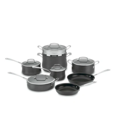 Cuisinart Contour 13pc Hard-anodized Nonstick Cookware Set In Hard Anodized