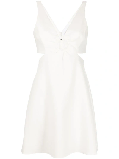 Likely Driscoll Keyhole & Cutout Fit & Flare Dress In White