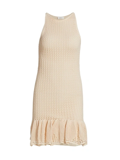 A.l.c Caitlyn Sleeveless Crochet Dress In Ivory