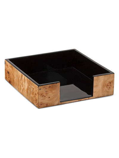 Ladorada Large Wood & Burl Veneer Napkin Holder