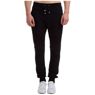 Balmain Men's Sport Tracksuit Trousers In Nero