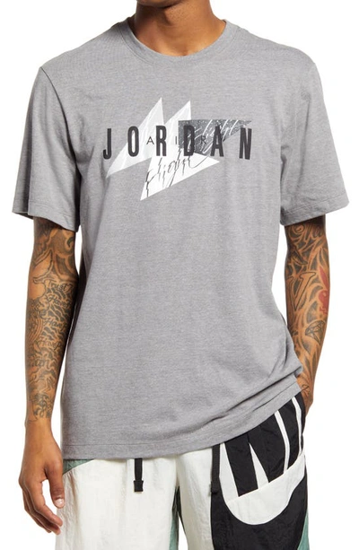 Jordan Jumpman Air Graphic Tee In Carbon Heather