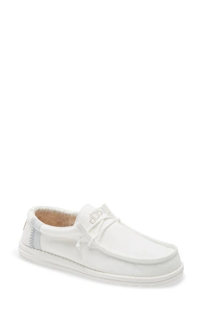 Hey Dude Wally Slip-on In White Linen