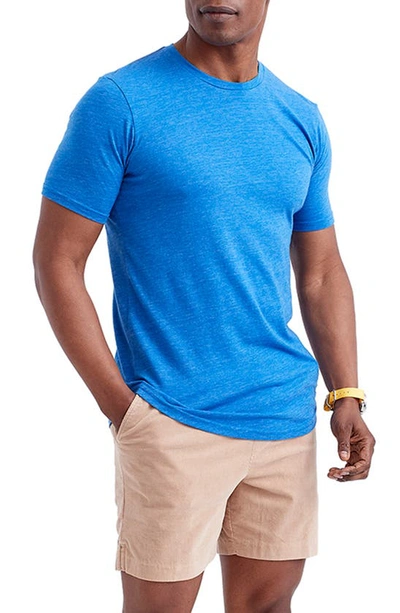 Goodlife Tri-blend Scallop Crew T-shirt In Lapis Blue