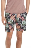 Good Man Brand Flex Pro Jersey Tulum Shorts In Charcoal Miami Magnolia