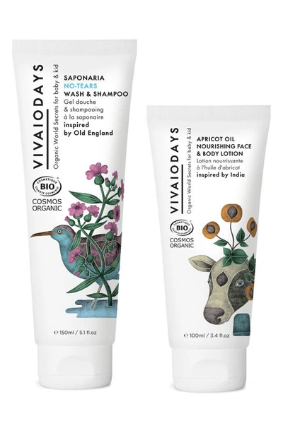 Vivaiodays Babies' 2-in-1 Wash & Shampoo And Lotion Organic Body Care Duo In Multi