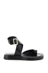 Gia Rhw Rosie 4 Toe Ring Sandals In Black