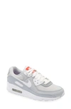 Nike Air Max 90 Sneaker In Lt Smoke Grey,white-summit White