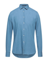 B.d.baggies Denim Shirts In Blue