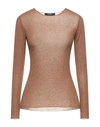 Alpha Studio T-shirts In Brown