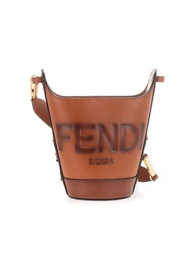 Fendi Women's  Brown Leather Shoulder Bag