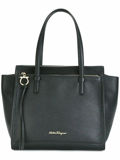 Ferragamo Salvatore  Women's Black Leather Handbag