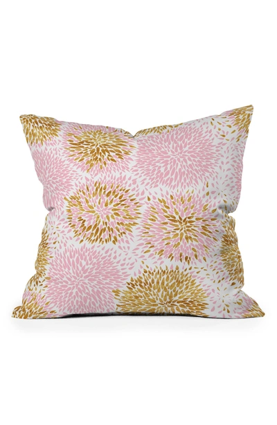 Deny Designs Marta Barragan Camarasa Abstract Flowers Square Throw Pillow In Multi